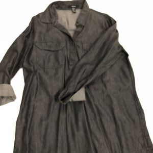 Black chambray tunic